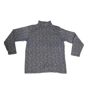 Woolrich Jack Rich and  Bros Men Turtleneck Shirt Large Flower Design